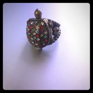 Fossil Multi-color Turtle Ring